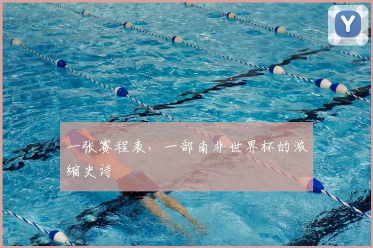 一张赛程表，一部南非世界杯的浓缩史诗