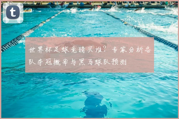世界杯足球竞猜买谁？专家分析各队夺冠概率与黑马球队预测